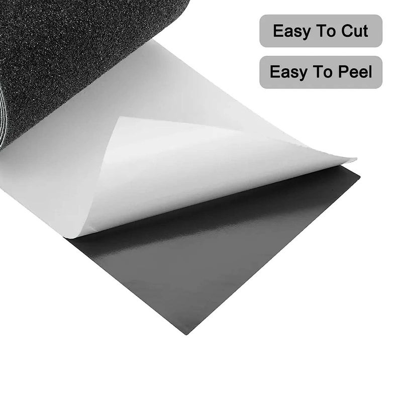 QILIMA Anti Slip Tape - Waterproof Non Slip Stair Grips, Outdoor Adhesive Grip Tape for Step Treads, Black, 2inx16.5ft - Image 3